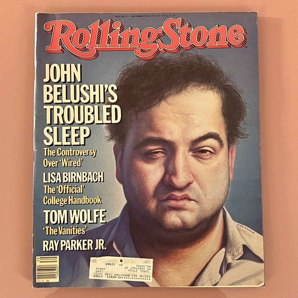 John Belushi - Vintage 80's Rolling Stone Magazine 1984- Issue #431